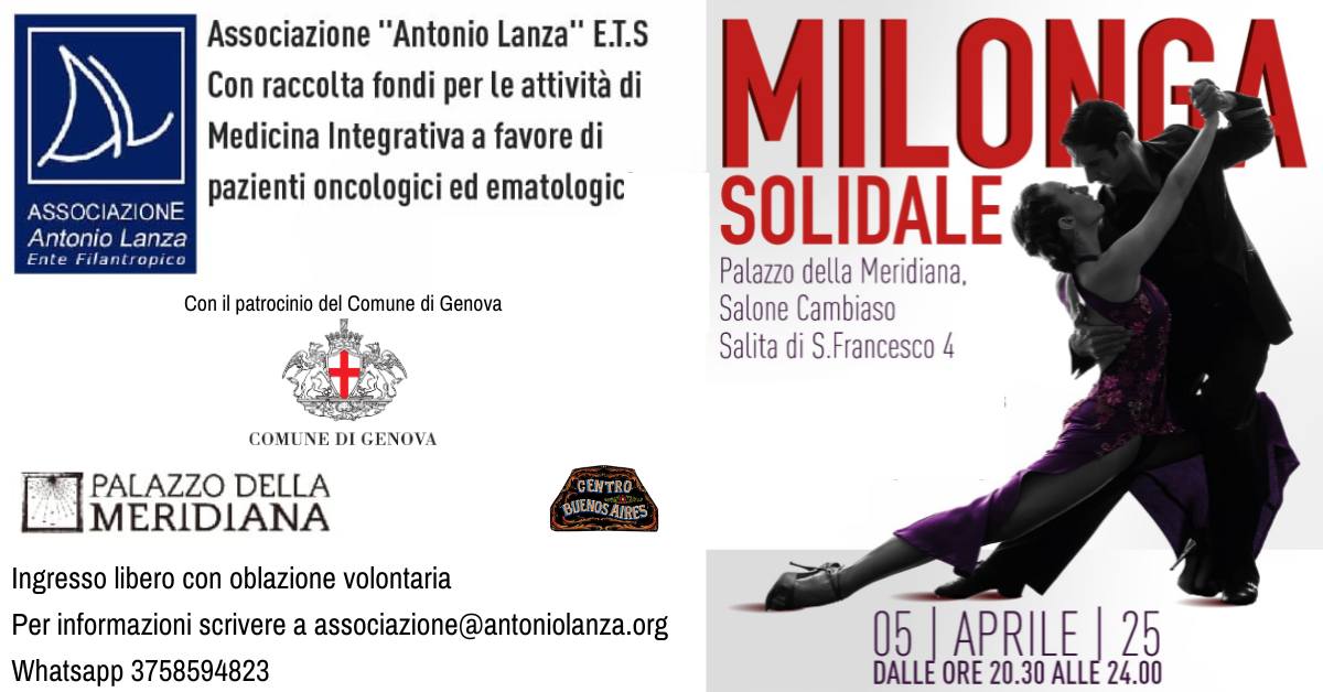 MILONGA SOLIDALE al PALAZZO DELLA MERIDIANA