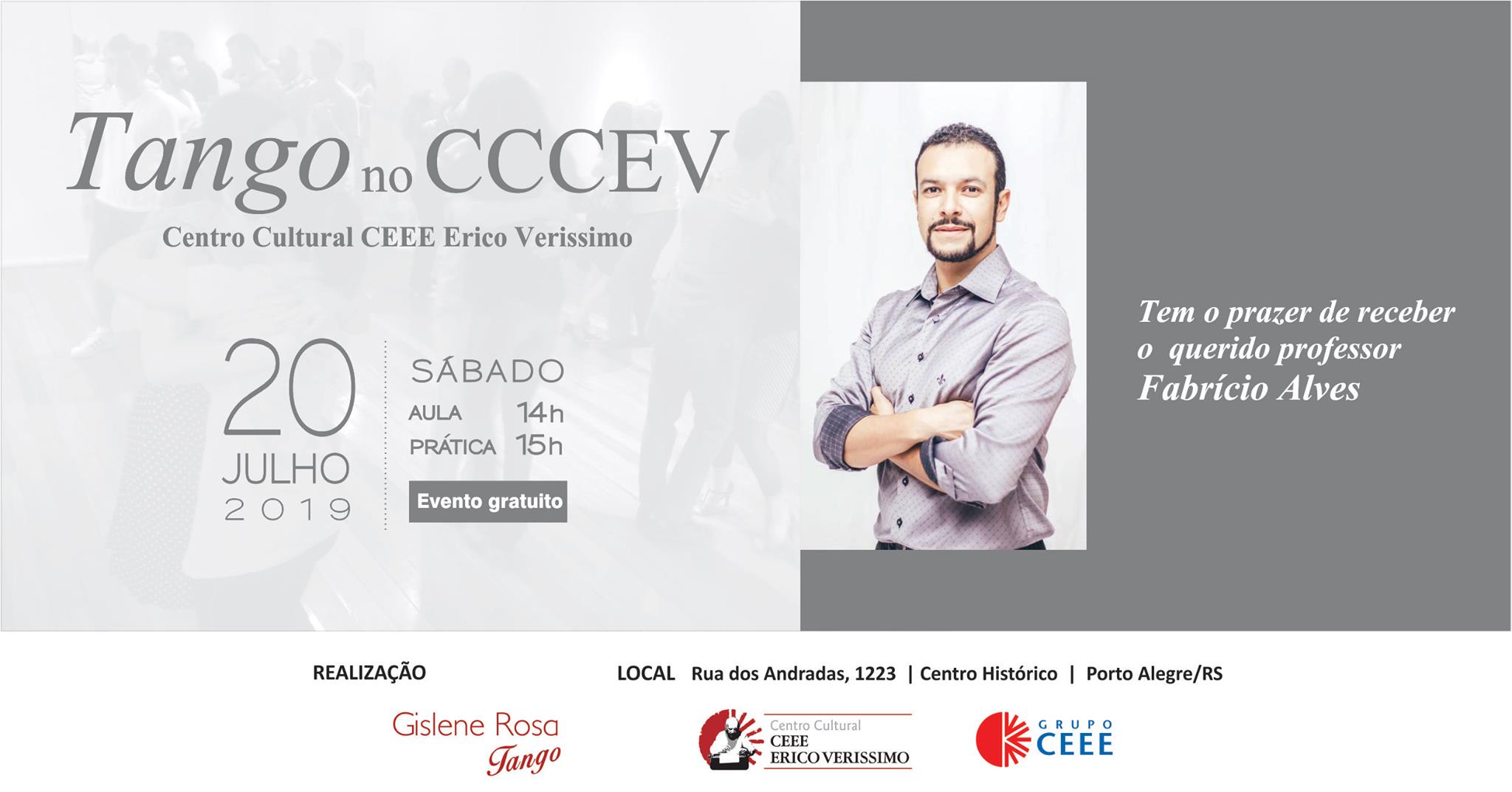 Tango no CCCEV com o professor Fabrício Alves