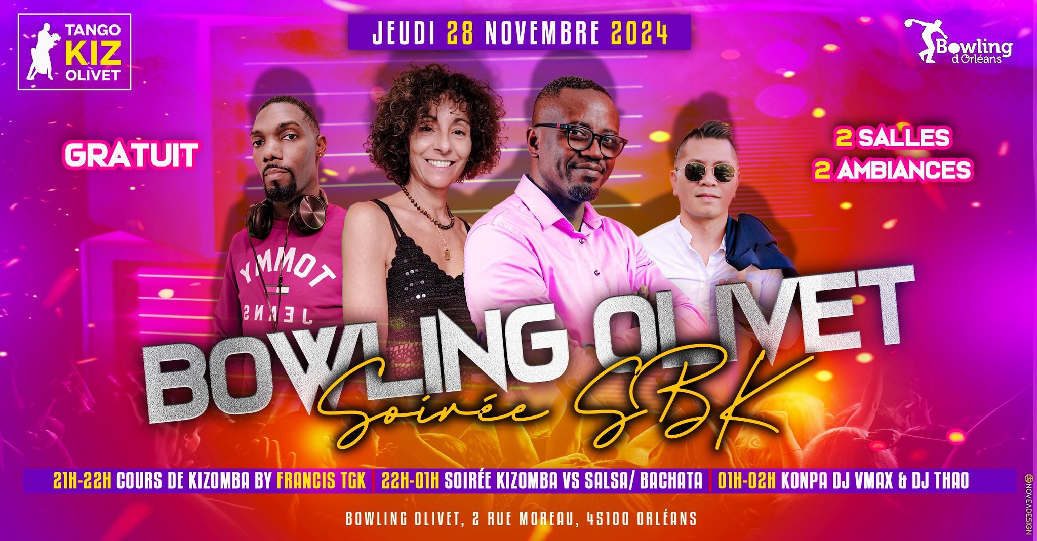 Cours et Soirée SBK au Bowling d’Olivet (Gratuit)