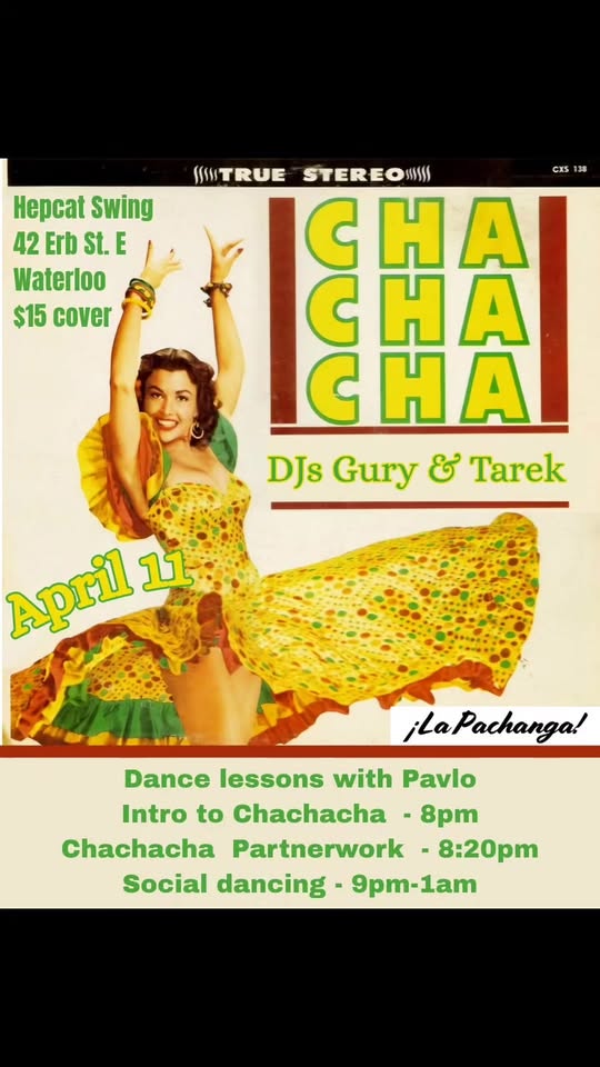 La Pachanga April Edition Salsa Bachata Cha Cha Cha Social!