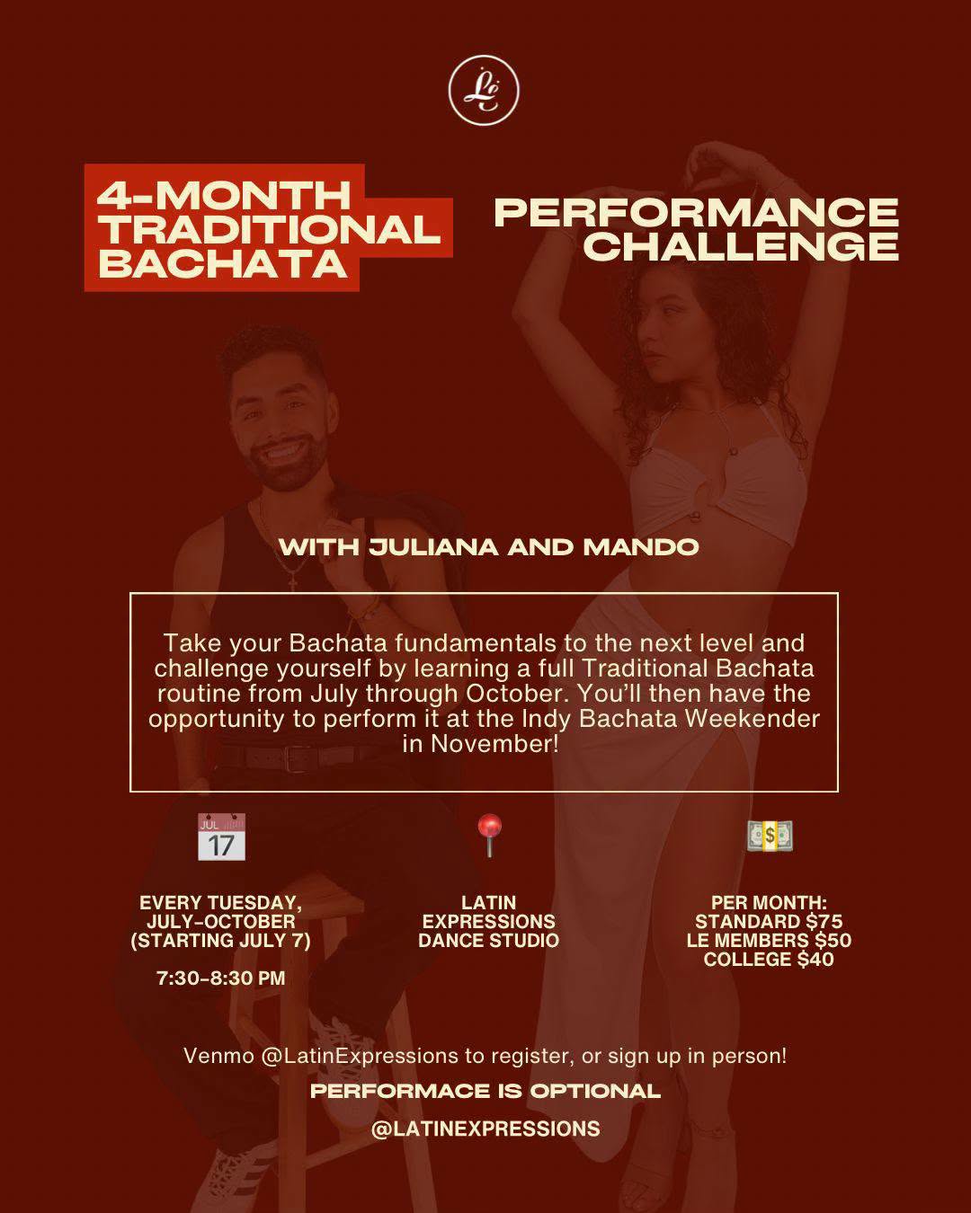 Traditional Bachata 4-Month Performance Challenge!! π₯π©π΄