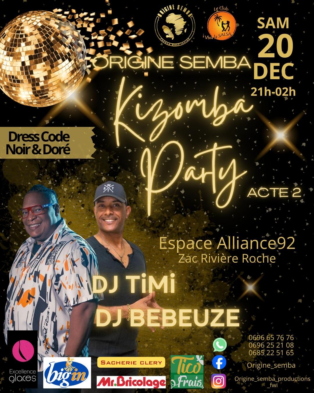 KIZOMBA PARTY - BLACK AND GOLD