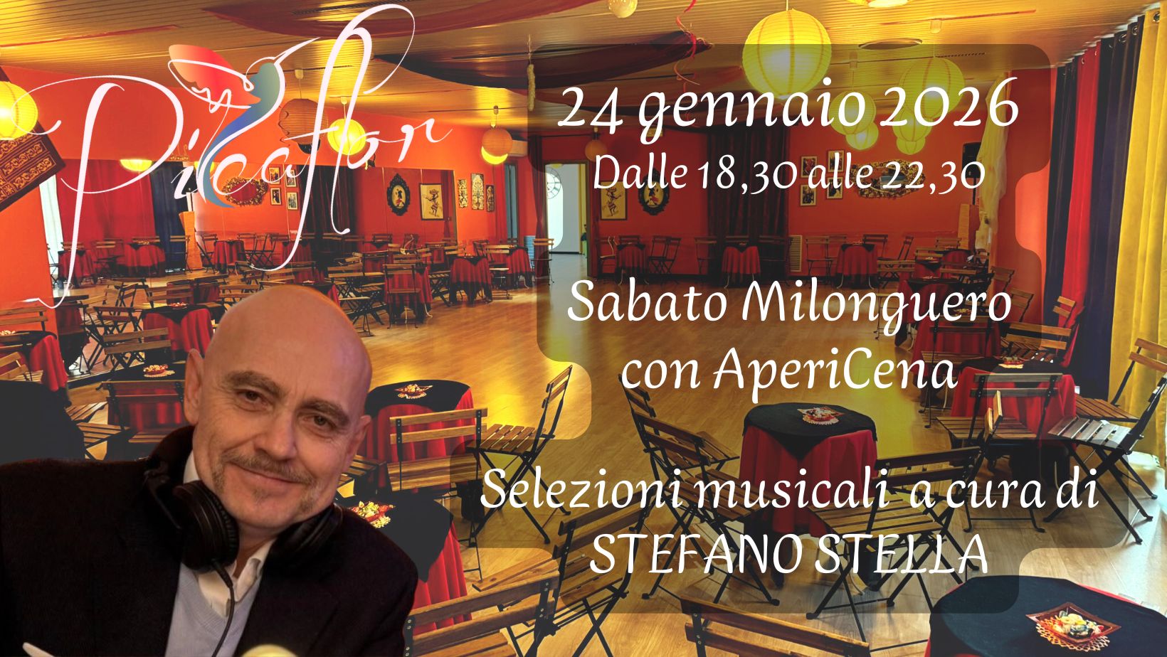Sabato Milonguero con AperiCena in consolle Stefano Stella