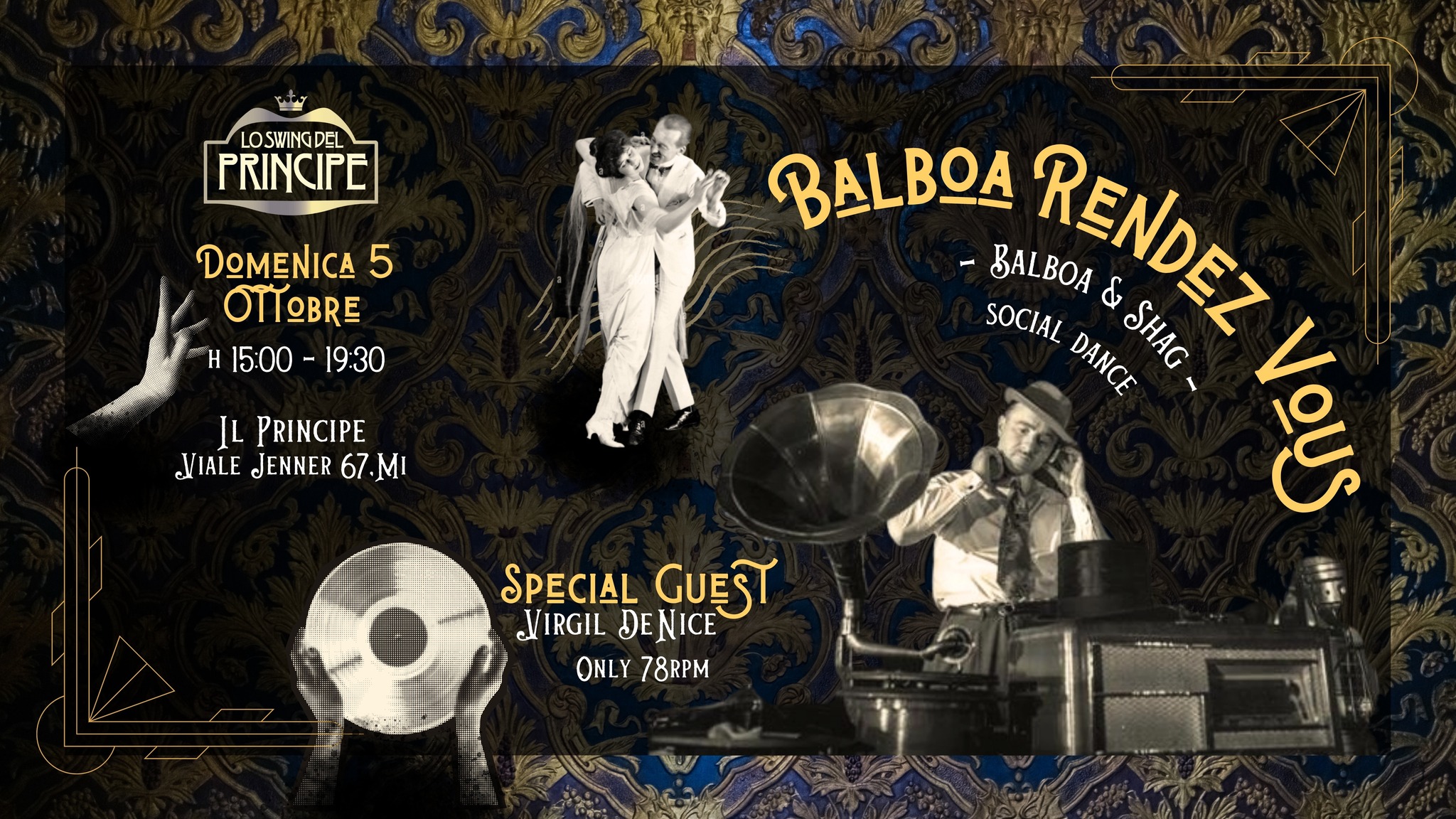 โ Il Principe โ ๐๐๐ฅ๐๐จ๐ ๐๐๐ง๐๐๐ณ ๐๐จ๐ฎ๐ฌโ Social Dance di Balboa & Shagโ Dj Virgil DeNice