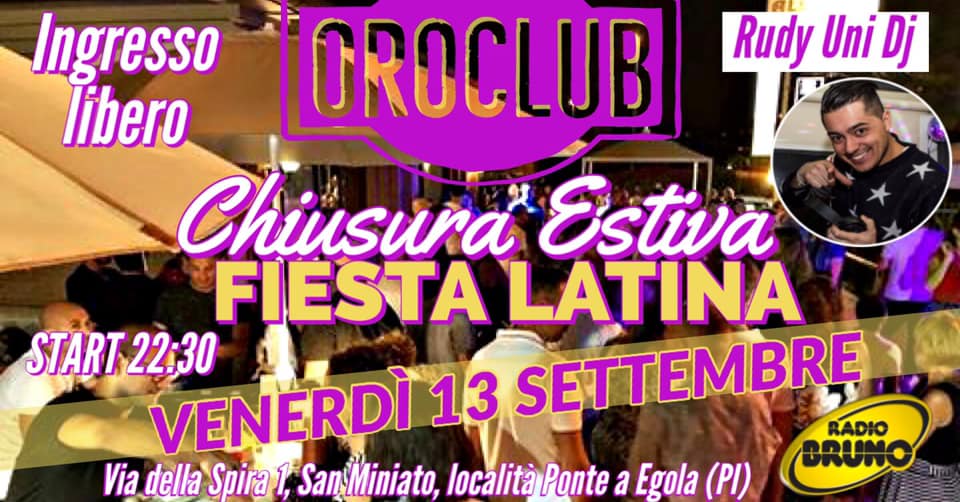 *FIESTA LATINA ALL’ APERTO*