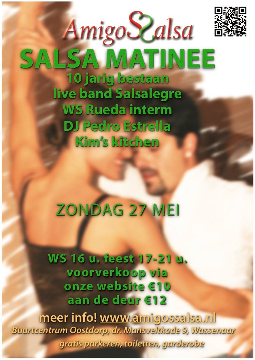 Salsa Matinee WS, DJ, Live band, buffet en verrassing