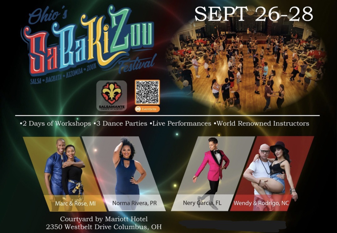 Columbus Ohio's SaBaKiZou Salsa Bachata Kizomba Zouk Festival 2025