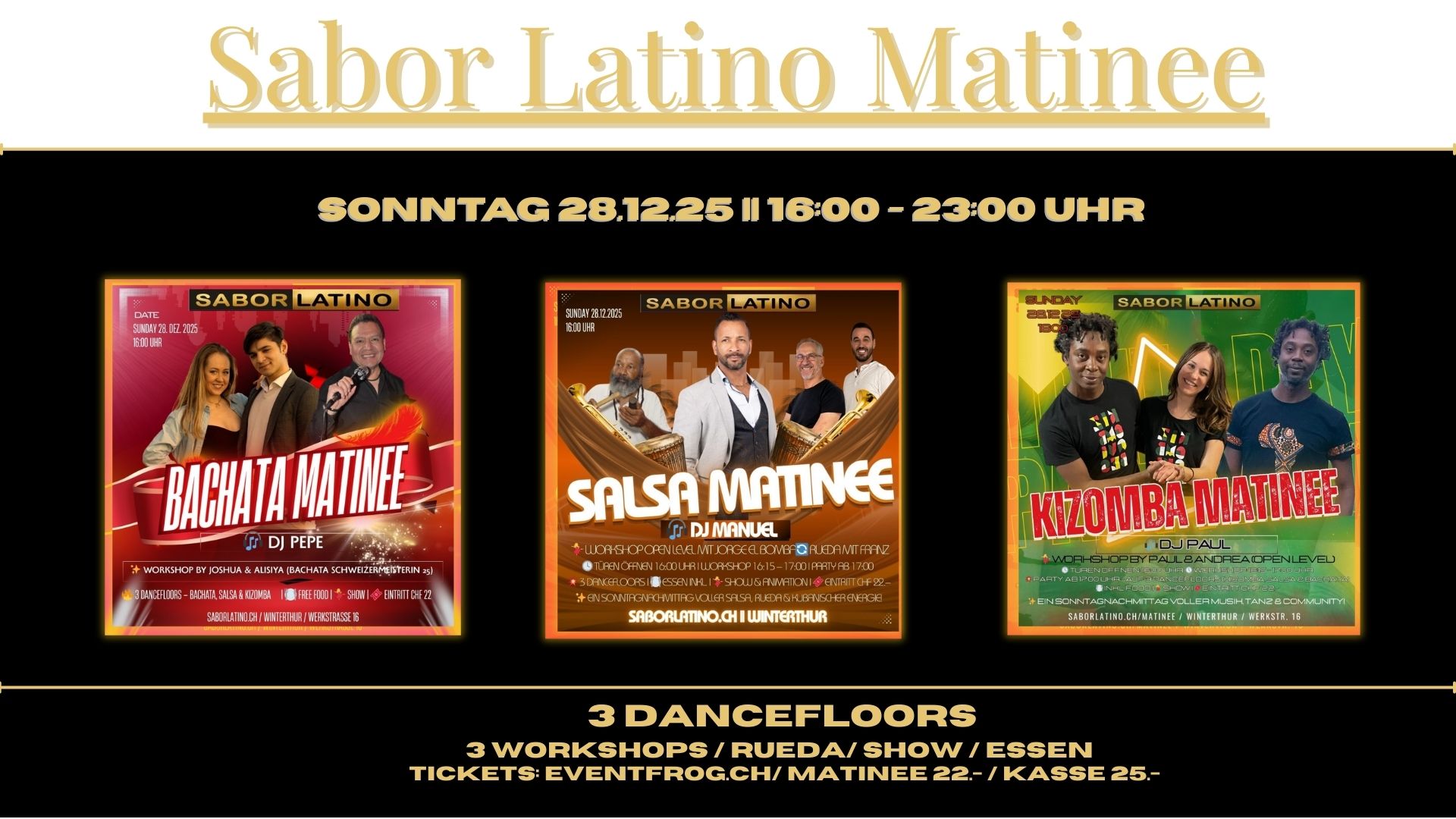 Sabor Latino Matinee 3 Floors - 4 Workshops - Show - Essen