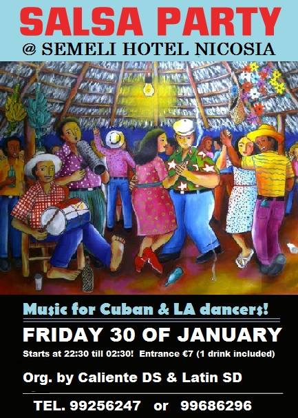 SALSA PARTY @ SEMELI HOTEL! FRIDAY 30 OF JANUARY