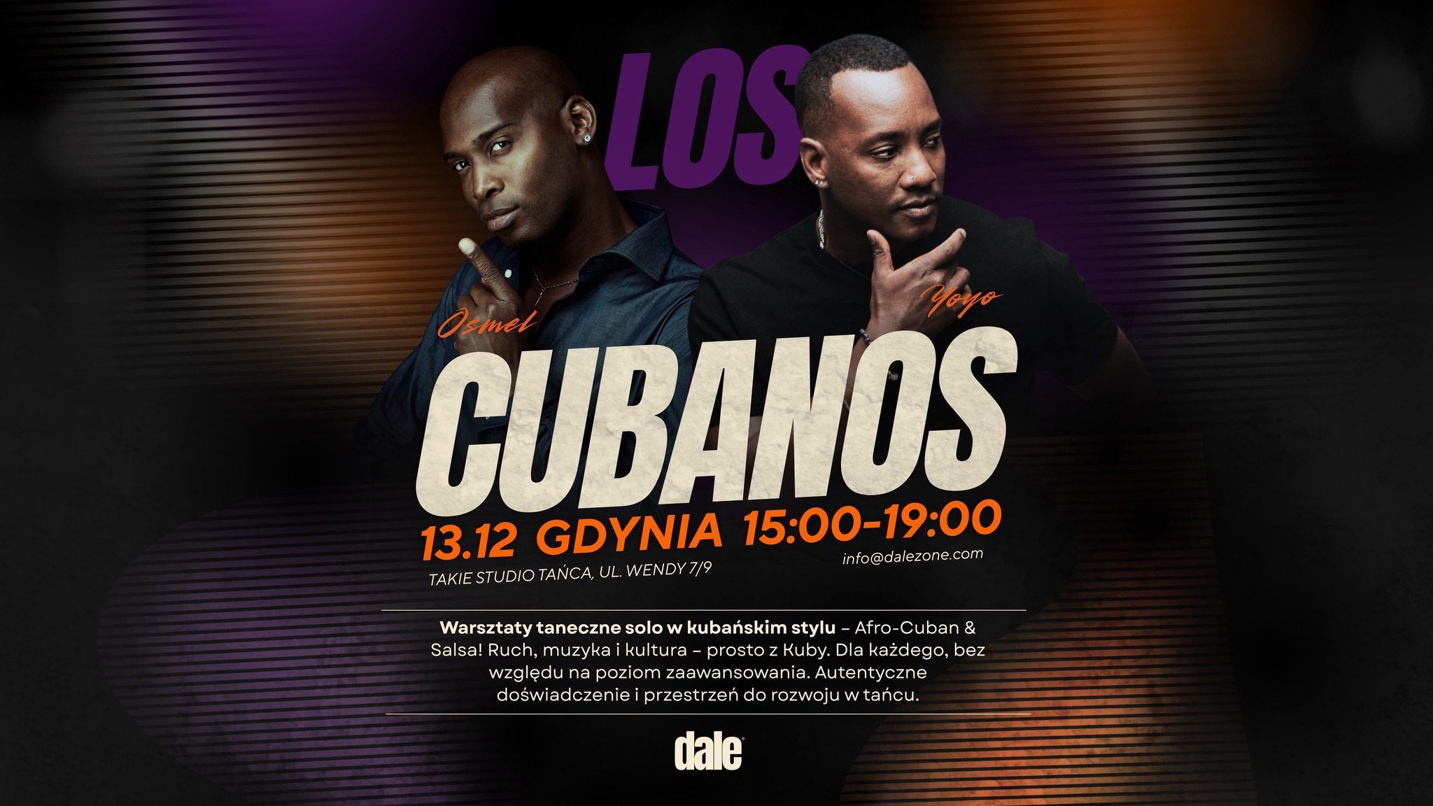 🇨🇺 LOS CUBANOS 13.12 GDYNIA Warsztaty taneczne solo w kubańskim stylu