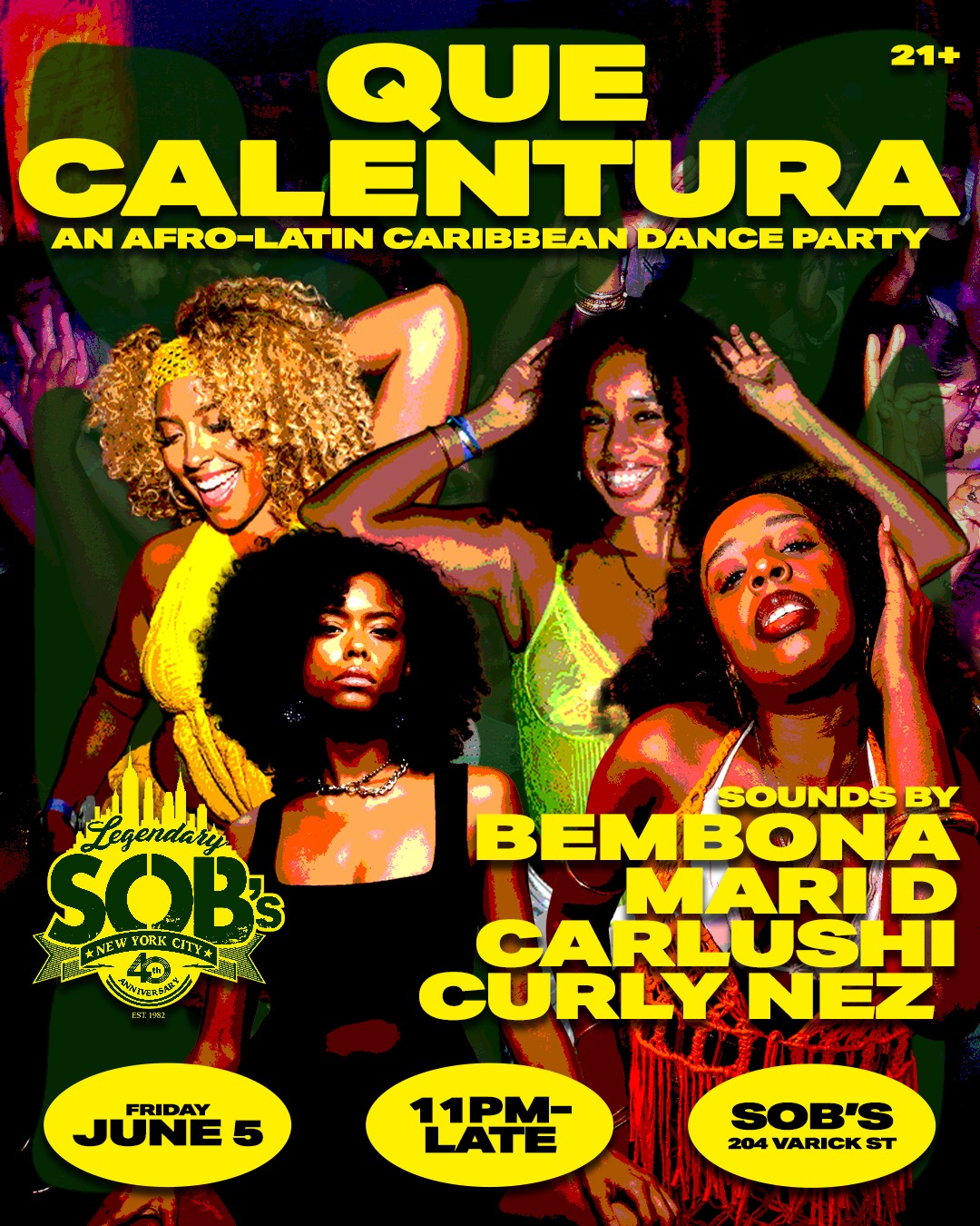 QUE CALENTURA: Afro-Latin Caribbean Dance Party