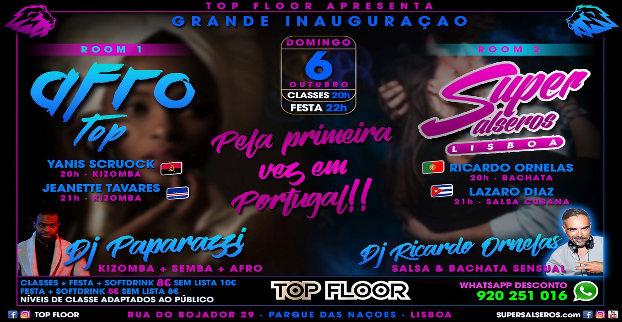 Inauguraçao Domingos Afro Top & Supersalseros no Top Floor 6 Out