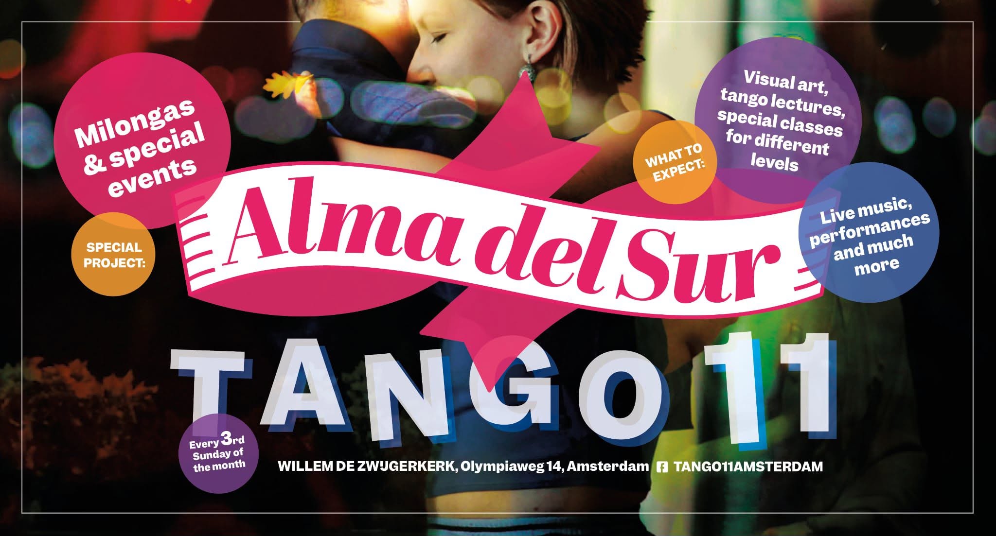 Tango11-Alma del Sur opening night with DJ Santiago, performance Juan Martin & Stefania