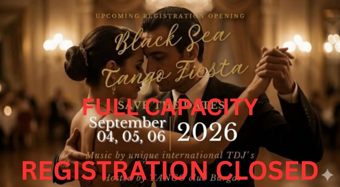 Black Sea Tango Fiesta 2026 Burgas 4 - 6 September