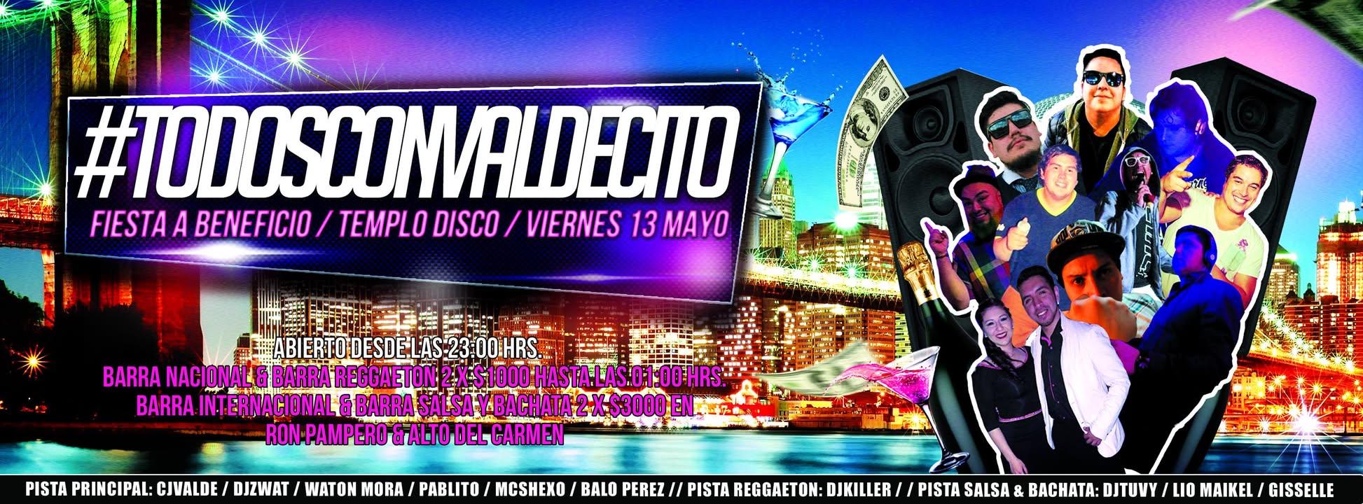 TODOSCONVALDECITO TEMPLO DISCO Viernes 13 Mayo