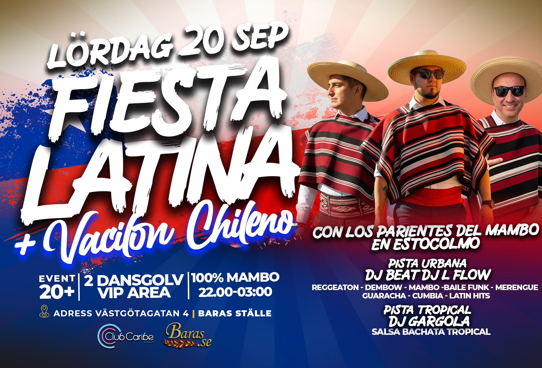FIESTA LATINA + VACILON CHILENO 💃🕺🇨🇱