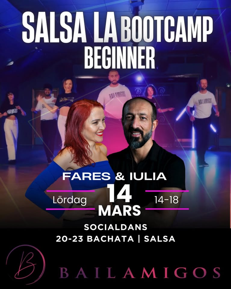 SALSA LA BOOTCAMP BEGINNER SOCIALDANS FARES & IULIA 14 MARS
