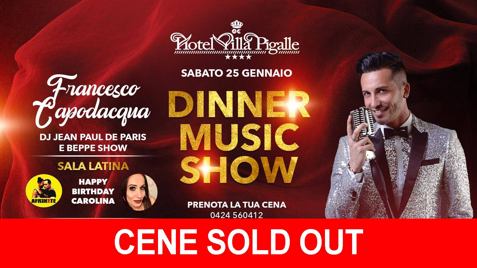 Dinner MUSIC SHOW w Francesco Capodacqua