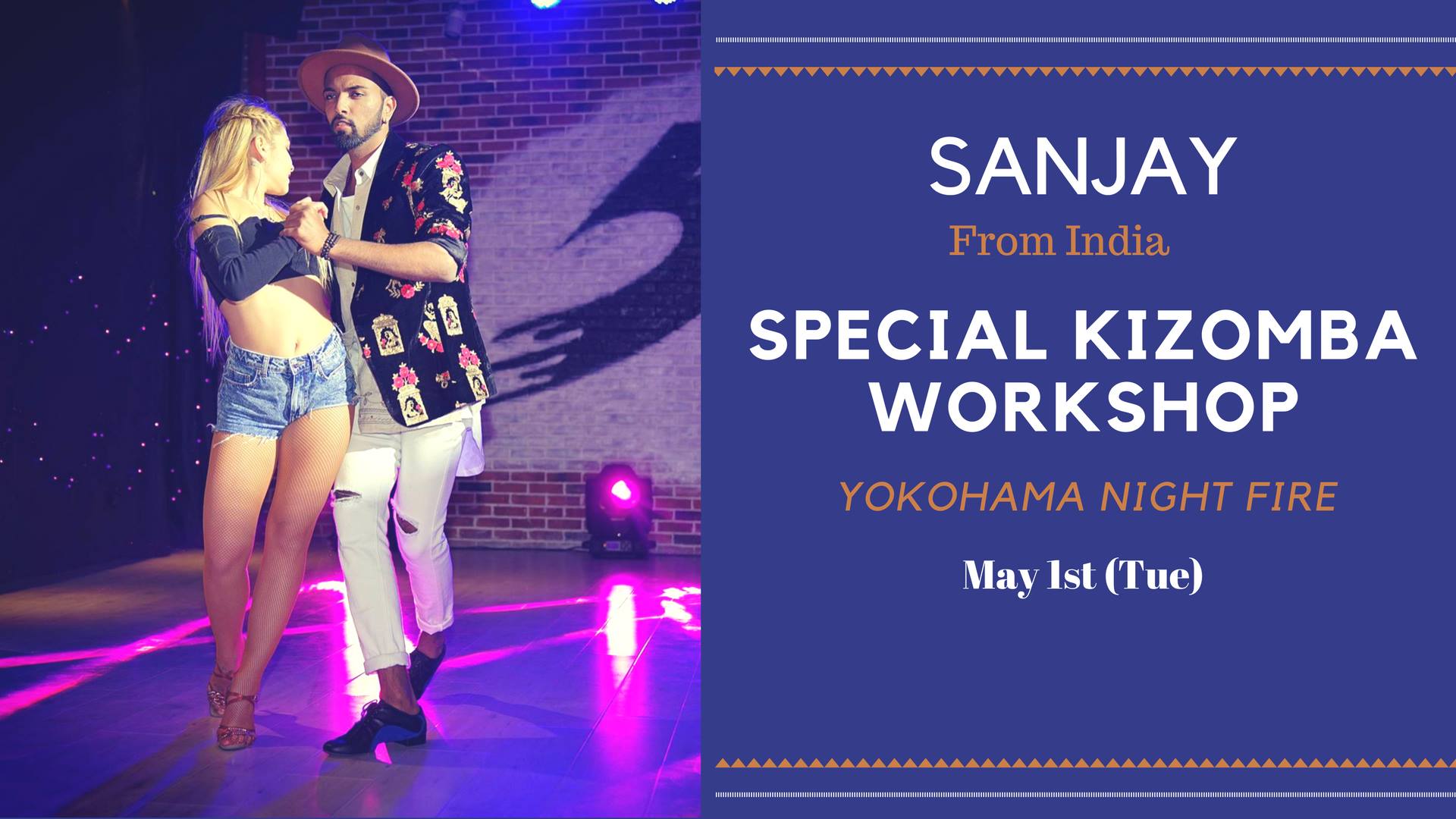 Special Kizomba workshop with SanJay from India