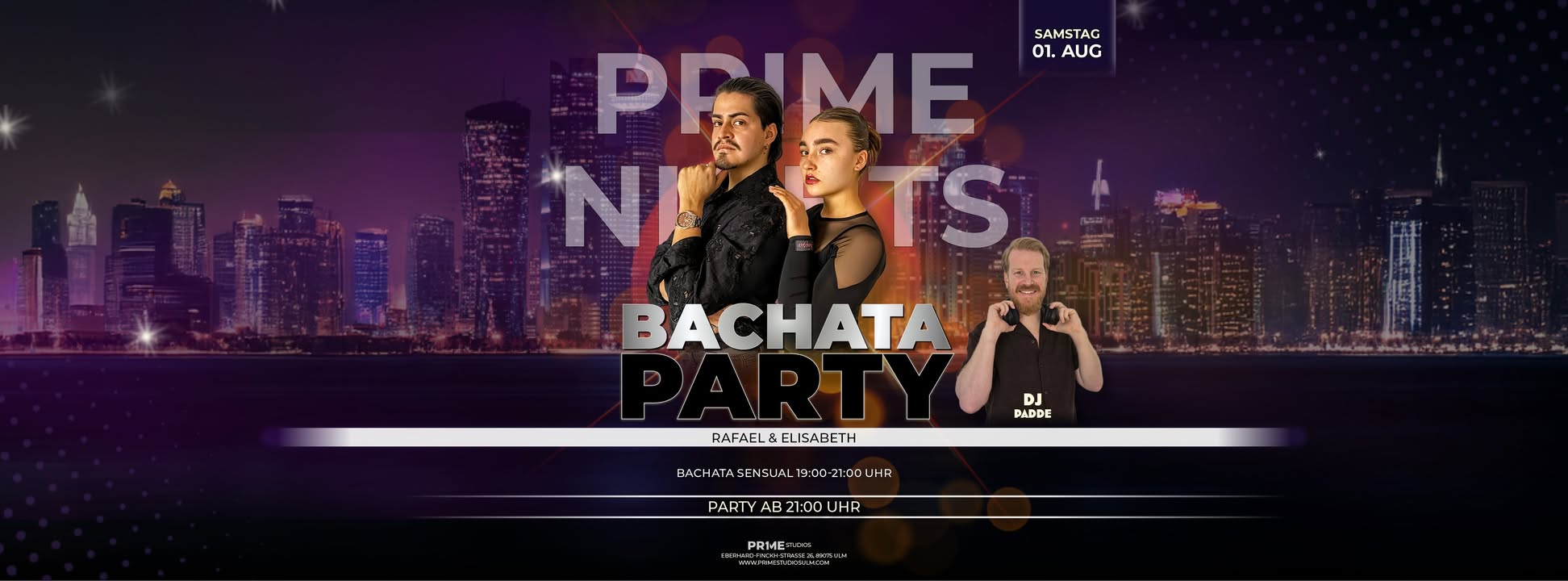 PRIME Nights Bachata Party & Workshop in Ulm