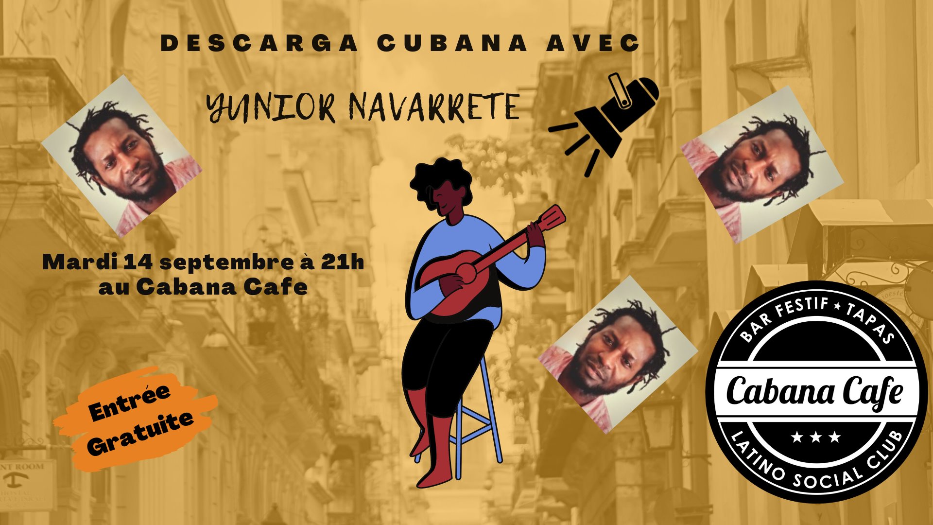 Descarga cubaine au Cabana Café avec Yunior Navarrete