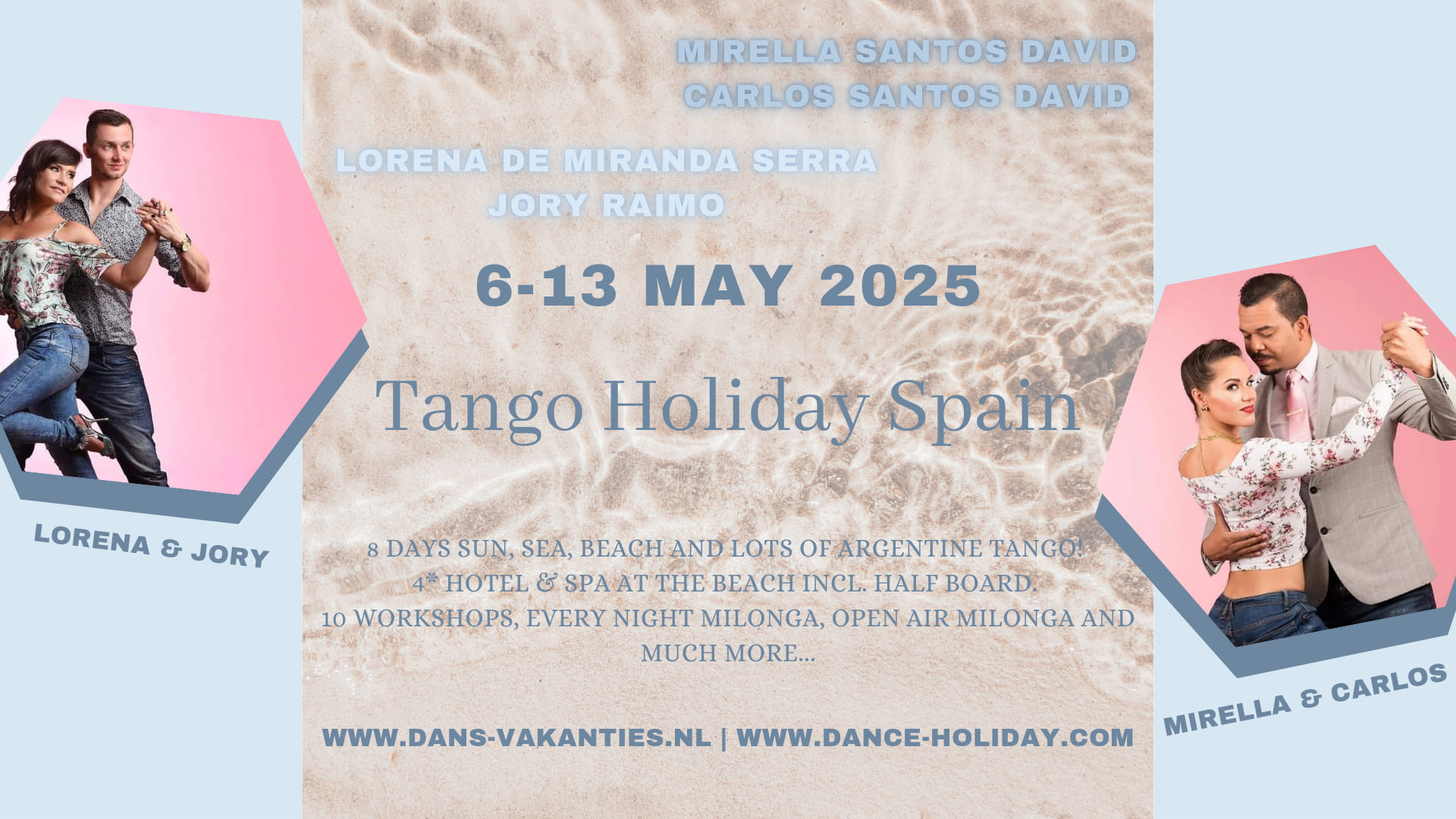 Tango Holiday Cadiz Spain Mirella, Carlos, Lorena, Jory