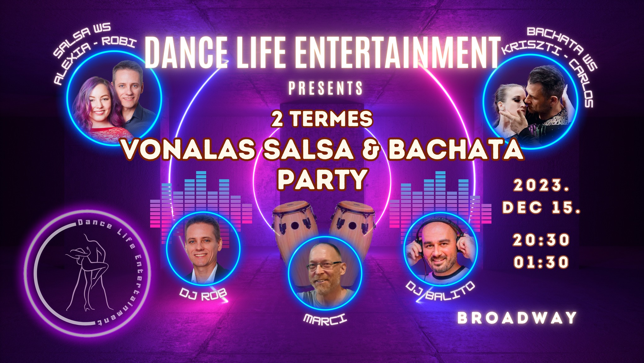 Vonalas salsa - Bachata party