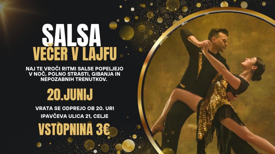 💃SALSA VEČER V SOBOTO 20.JUNIJ💃