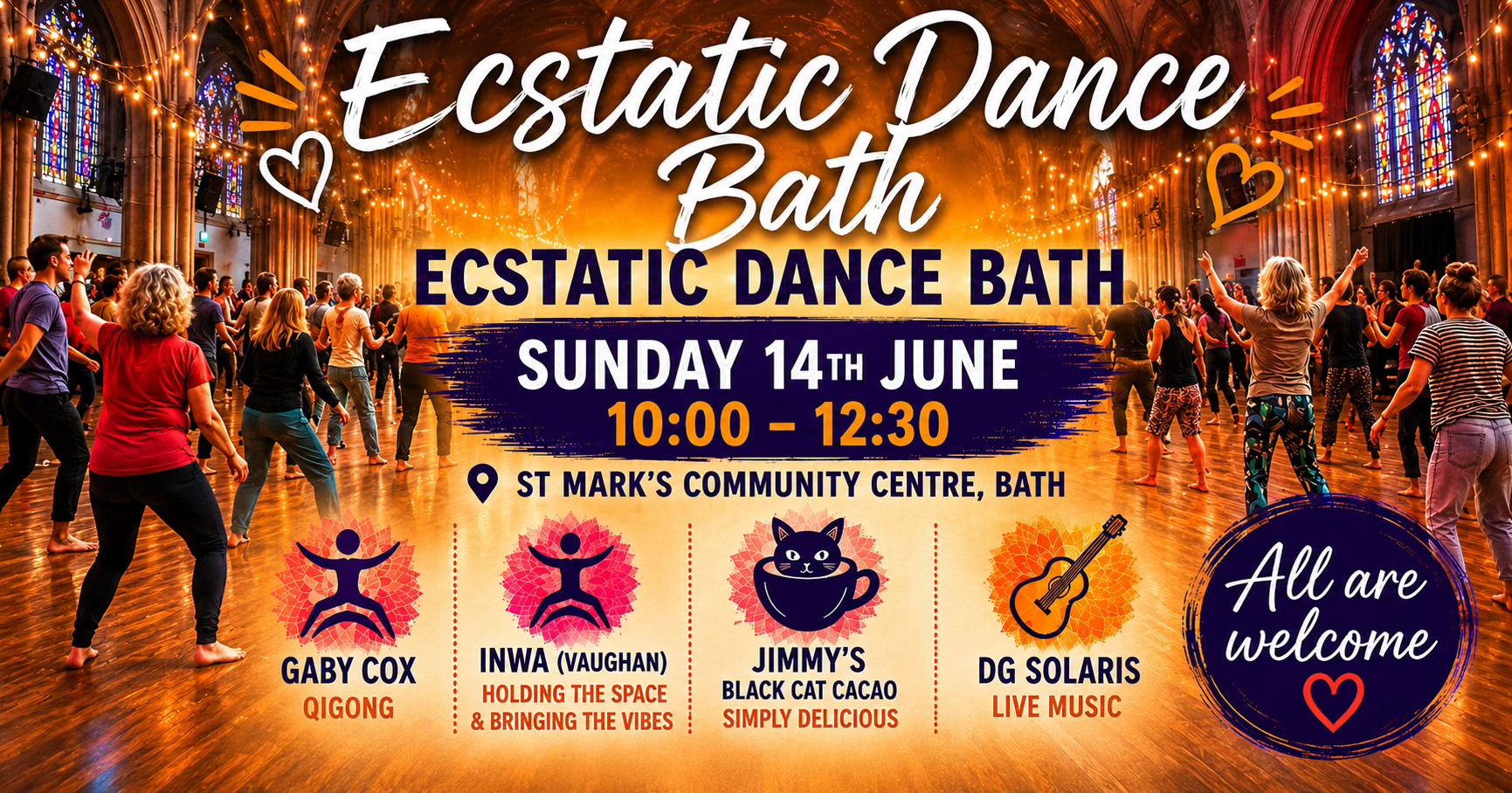 Ecstatic Dance Bath - with Special Guests Inwa (Vaughan) and live acoustic set with DG Solaris