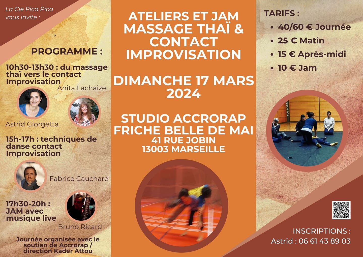 Journée Massage Thaï, Contact Improvisation et Jam