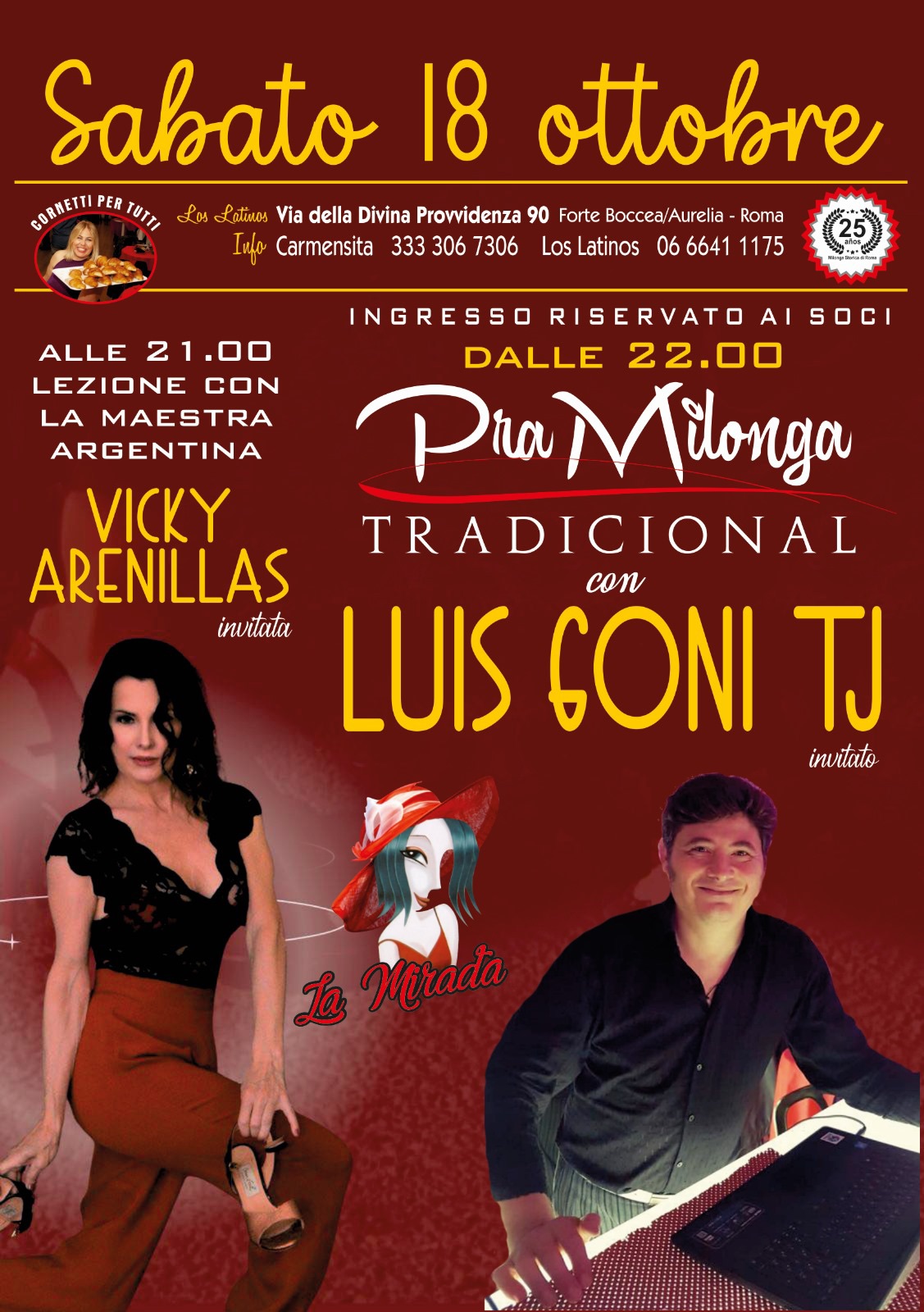 La tradicional del sábado con la musica di Luis Goñi🇦🇷Lezione con la maestra 🇦🇷V.Arenillas🇦🇷