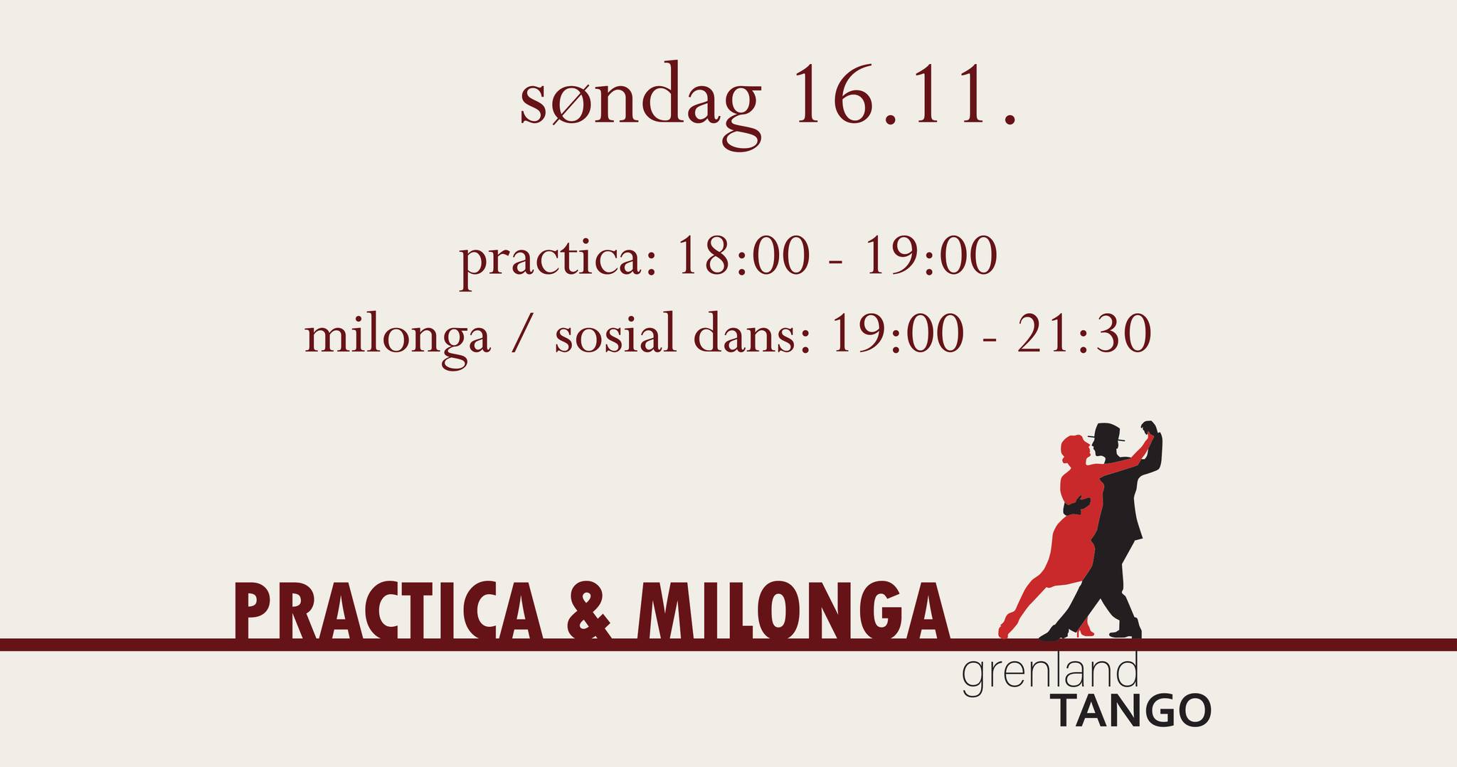 Practica og milonga 16.11.