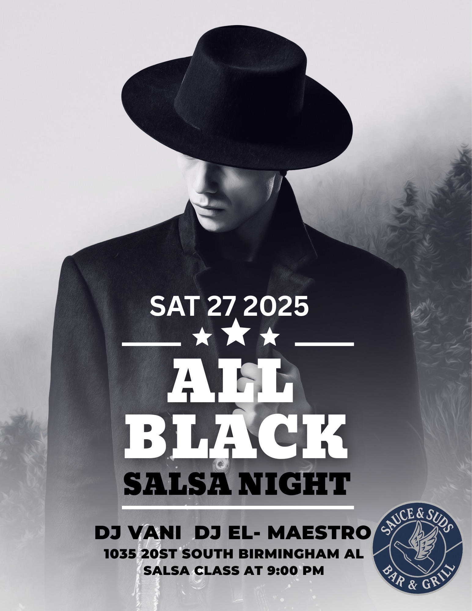 All back salsa night