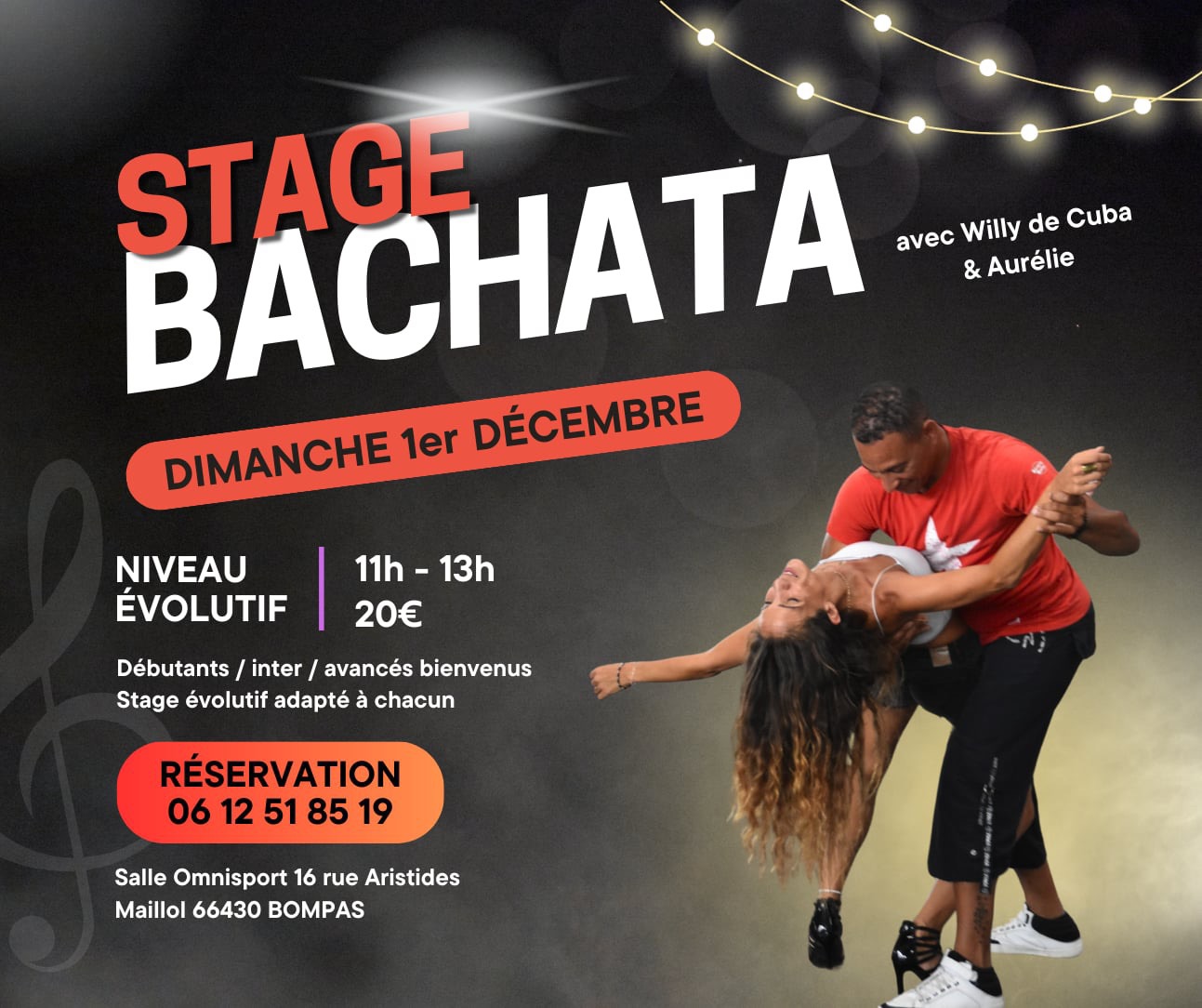 Stage de Bachata évolutif