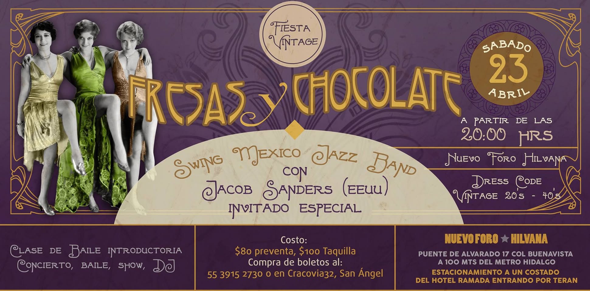Fresas y Chocolate - Jacob Sanders, Louise Phelan & Swing Mexico Jazz Band