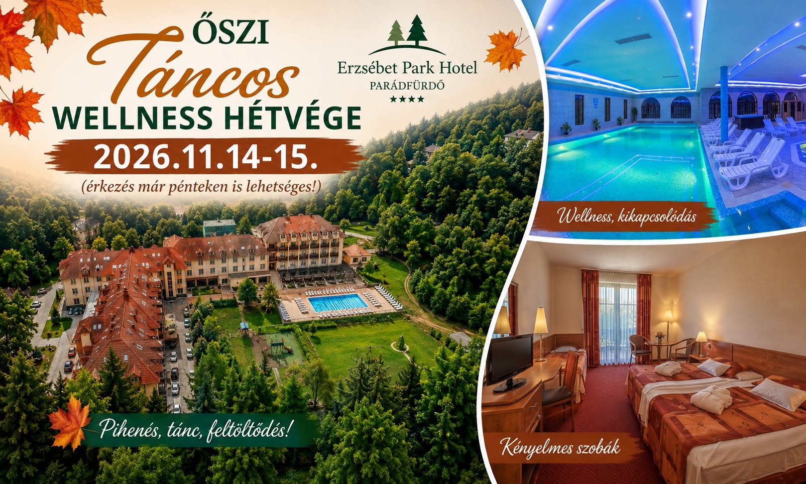 💃🕺 Őszi Táncos Wellness Hétvége Parádfürdőn! 🌊✨