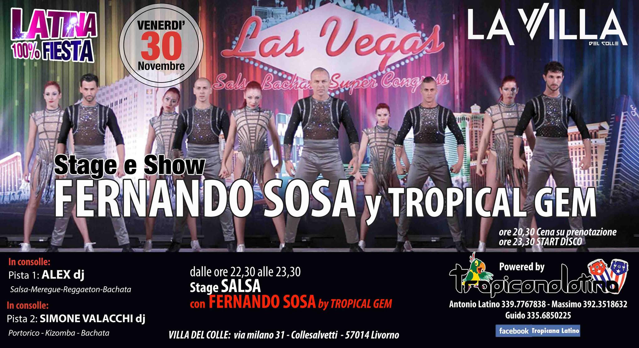 Venerdi Latino Villa del Colle con Fernando SOSA y Tropical GEM