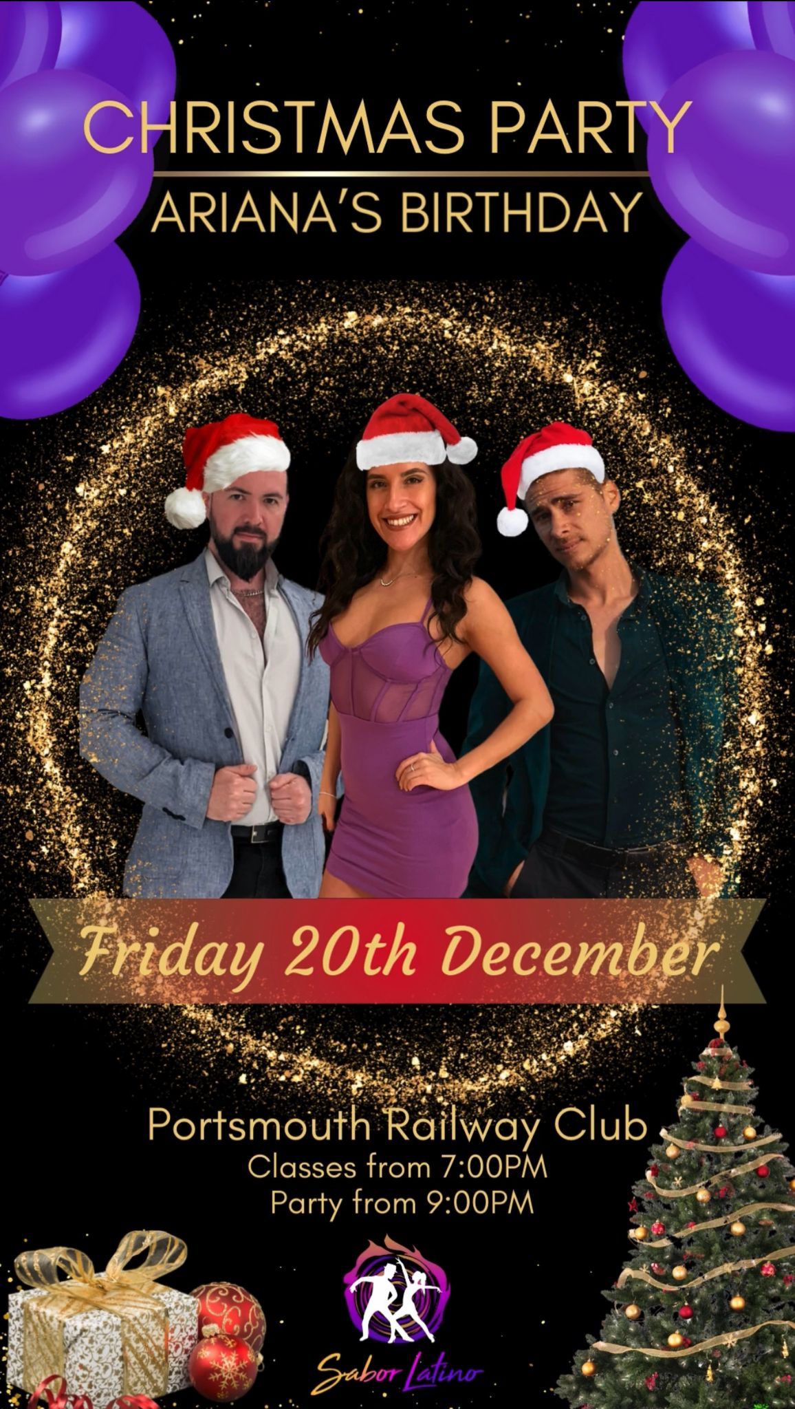 Sabor Latino Christmas Party 🎄 + Ariana's Birthday 🥳