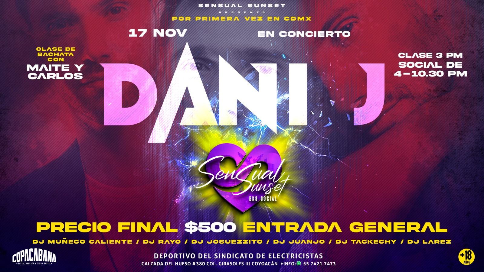 DANI J EN CONCIERTO ➕ SOCIAL EN SENSUAL SUNSET❤️🔥✨