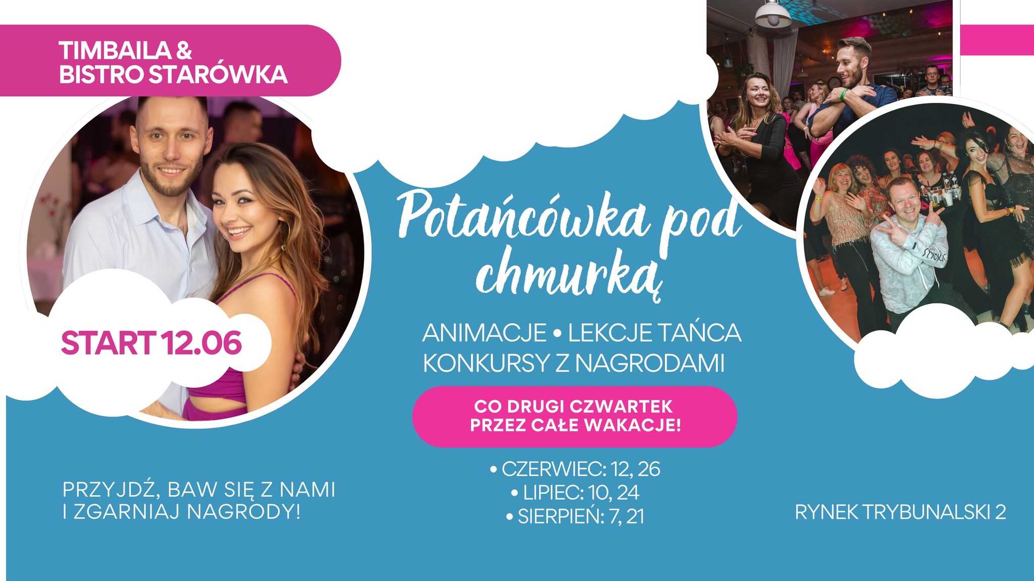 Potańcówka pod chmurką z Timbaila w Rynku Trybunalskim