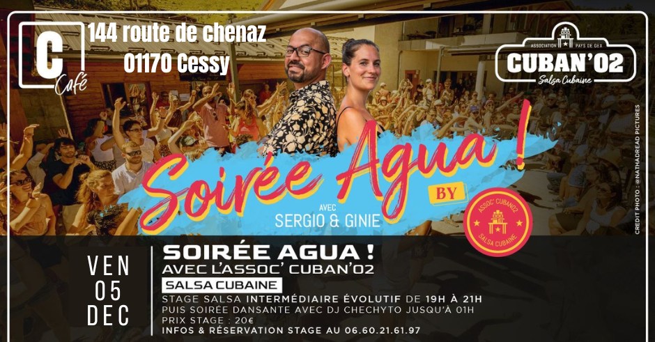 soirée agua 100% salsa