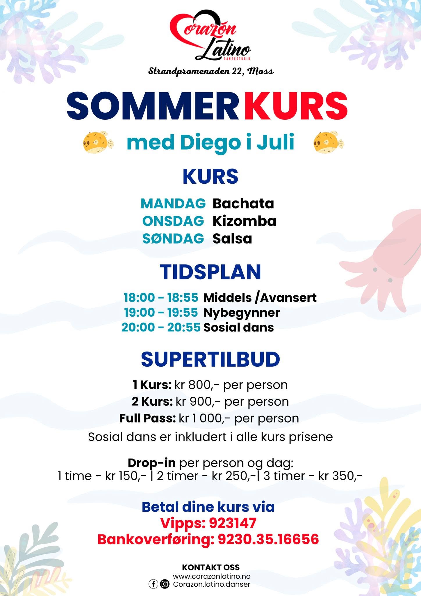 Sommerkurs med Diego i Juli