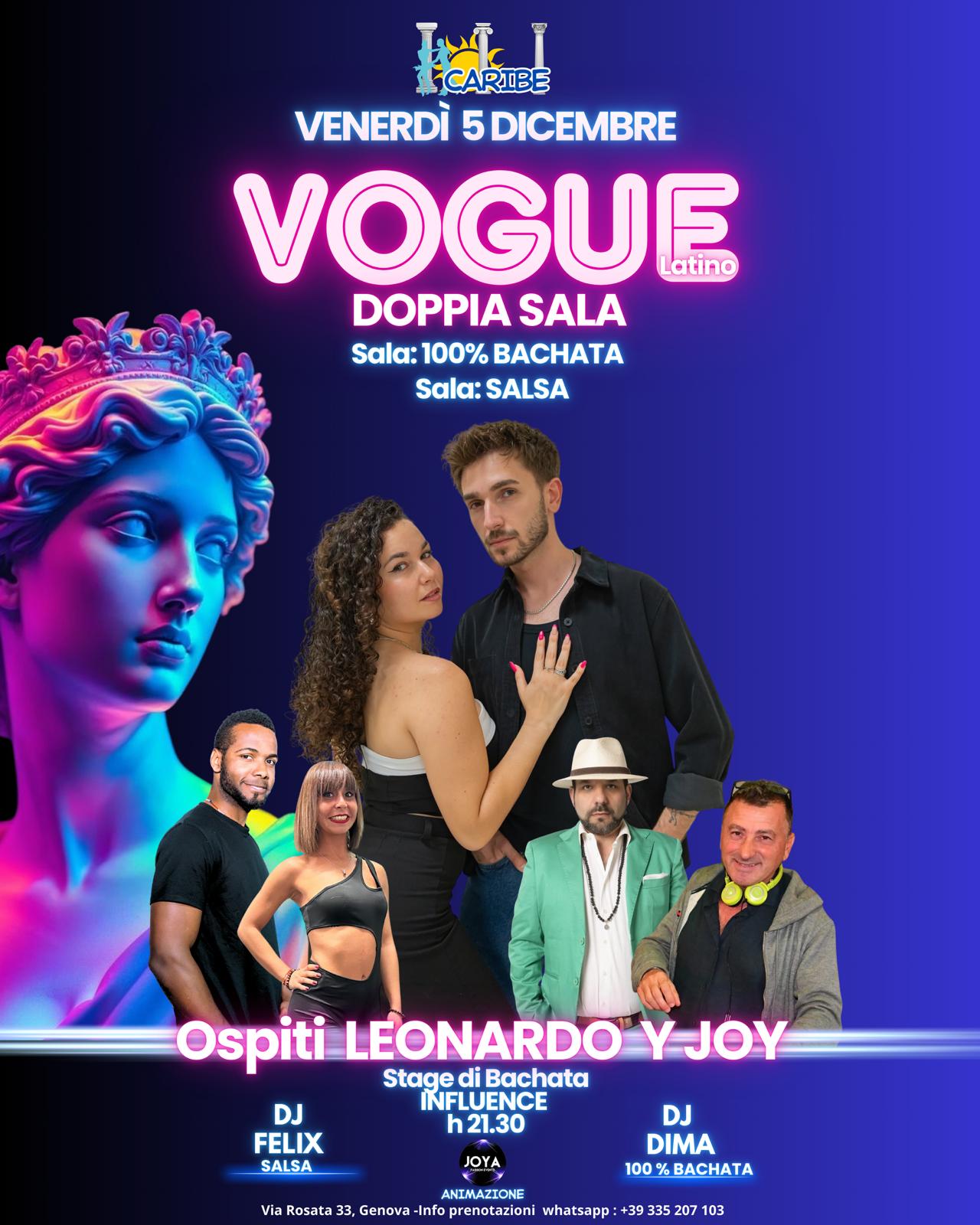 VENERDI 5 DICEMBRE DOPPIA SALA STAGE DI BACHATA INFLUENCE