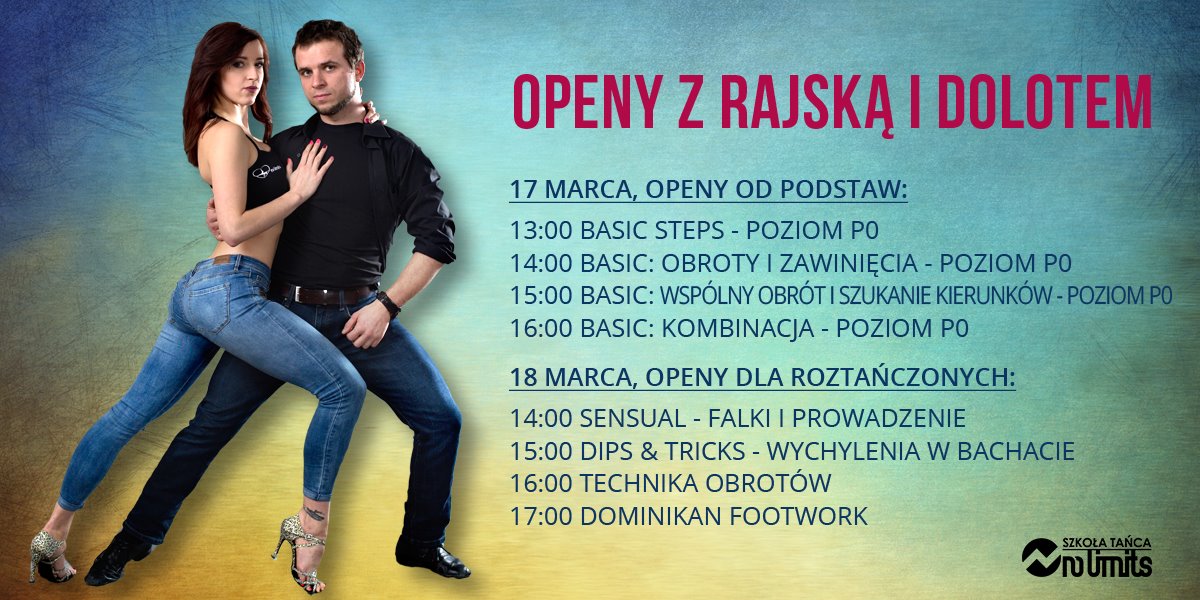 Bachatowy weekend - Zajęcia OPEN z Rajską i Dolotem 17-18 marca