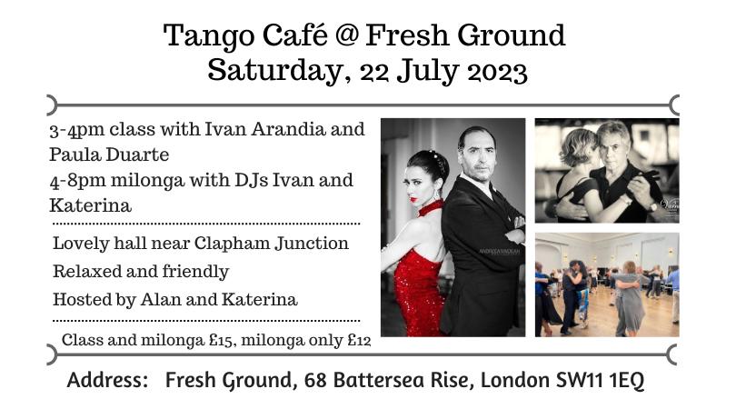 Tango Café - milonga and class with Ivan and Paula