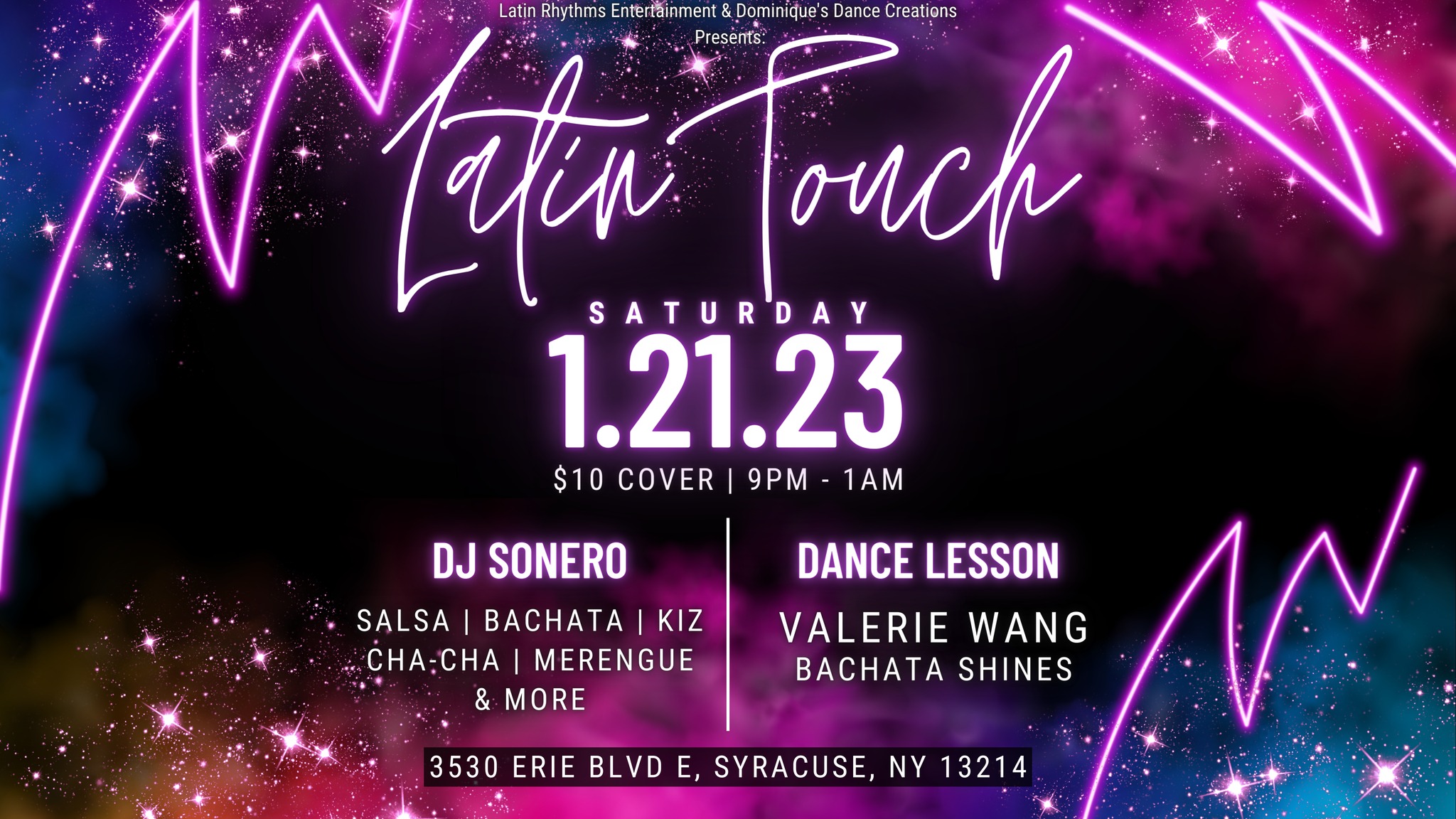 Latin Touch Saturday, February 3