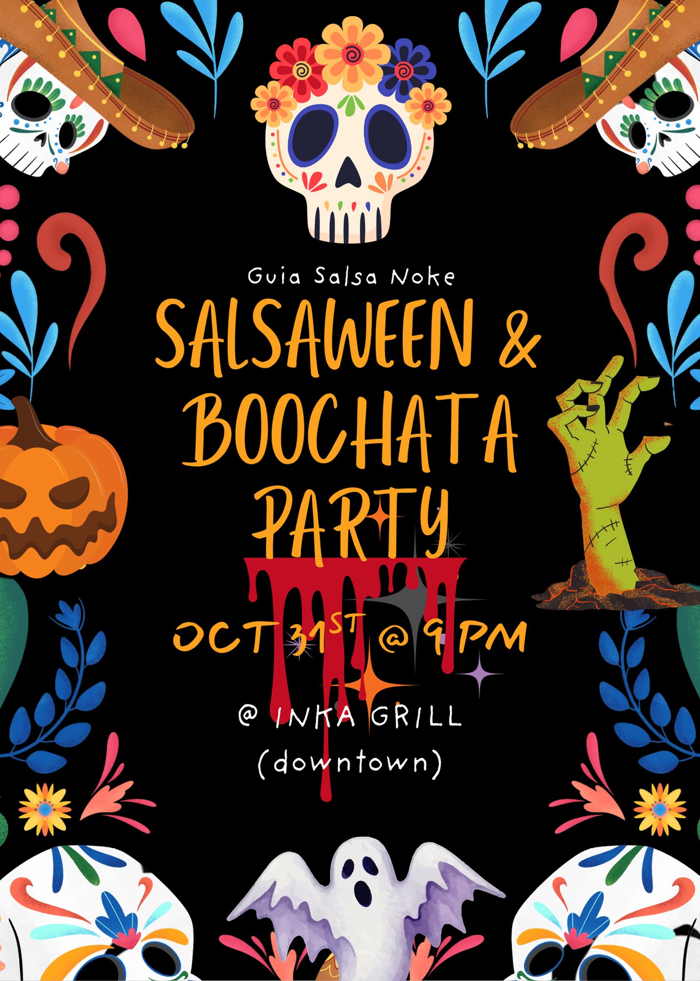 SalsaWeen and BooChata Party at Inka Grill