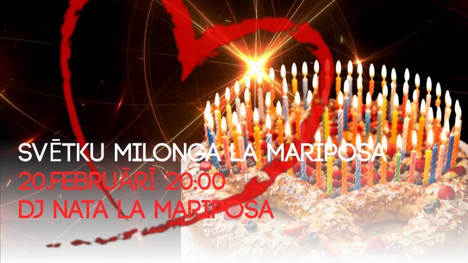 ✨SVĒTKU MILONGA LA MARIPOSA 💃🕺DJ Nata la Mariposa ✨✨✨