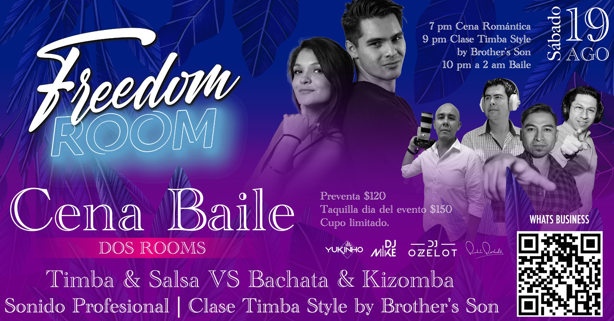Noche de SALSA & BACHATA Freedom Room
