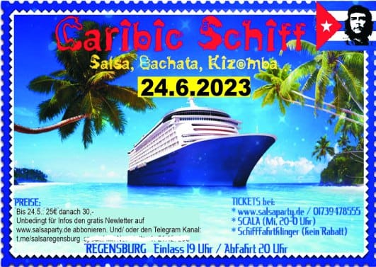 Regensburger Salsa Bachata Kizomba Party Schiff⛵